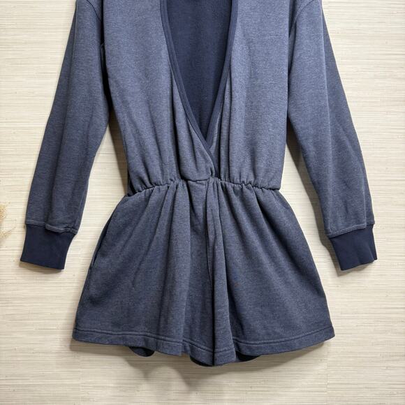 Free People romper hooded activewear cutout back onesie jumpsuit workout XS - Picture 8 of 12